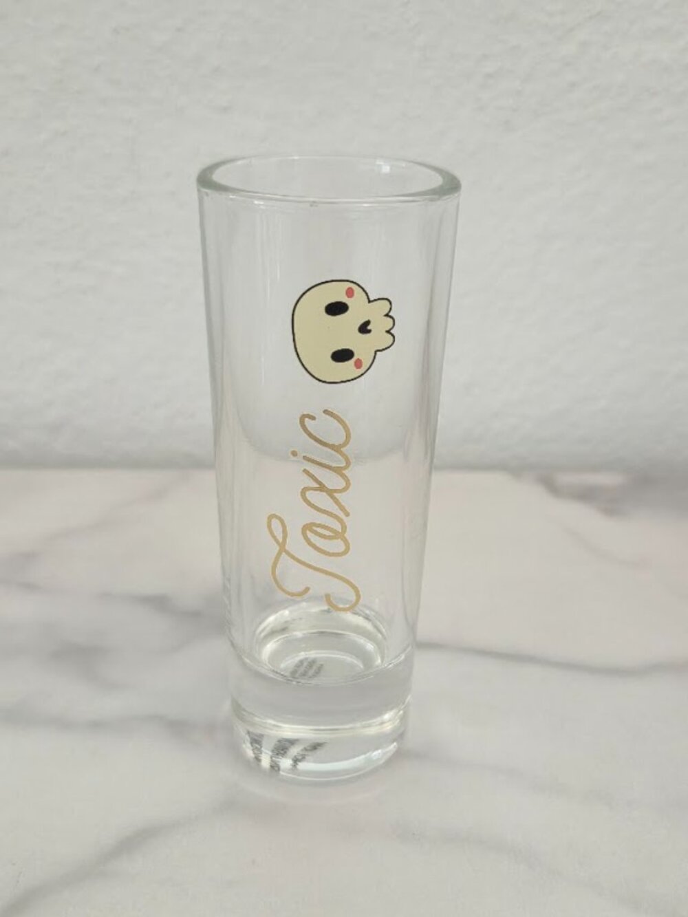 Halloween Spooky Shot Glasses Set of 4 Black Cat Ghost Skull Barware - Picture 7 of 16